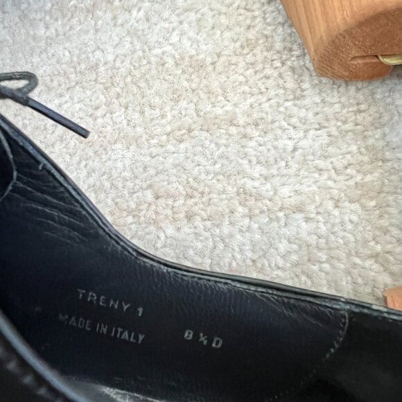 Bally Treny 1 Black Leather Cap Toe Oxford Dress Shoes 8.5 Made in Italy main image 5